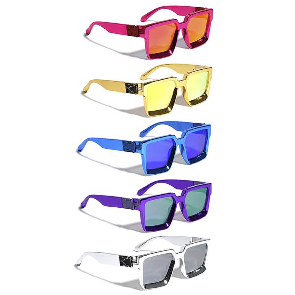 Chrome Color Square Sunglasses 1DZ