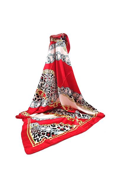 Chain Link Mix Print Silky Scarf