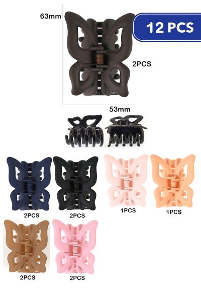 Butterfly Hair Claw Clip (12 Units)