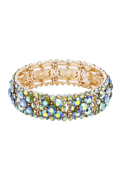 Rhinestone Crystal Design Pattern Bracelet