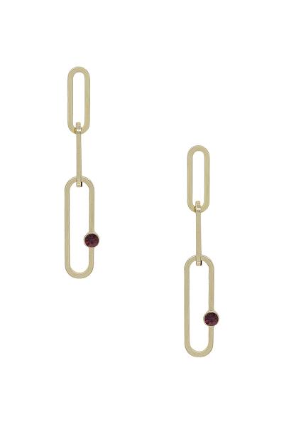 Metal Clips Chain Drop Earring