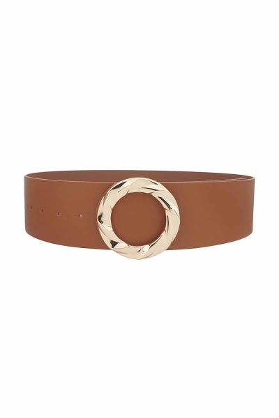 METAL WIDE CIRCLE BUCKLE BELT