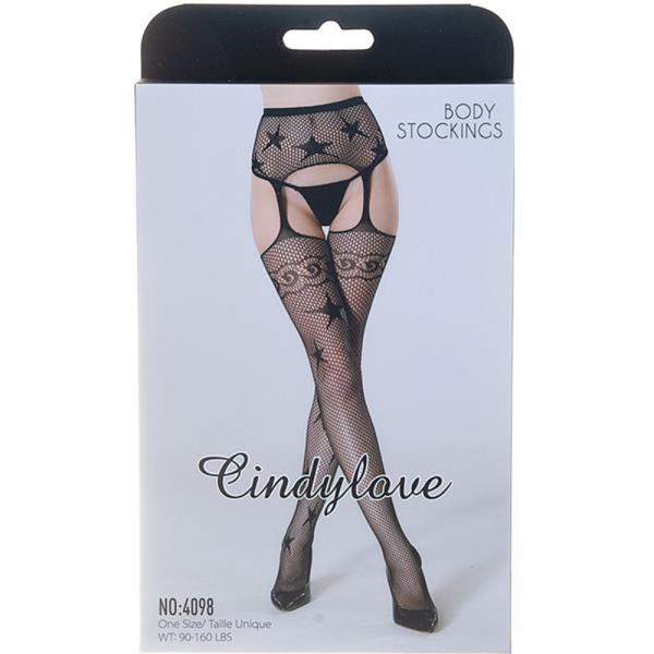 CINDY LOVE DESIGN 10 FISHNET BODY STOCKINGS 6 PC