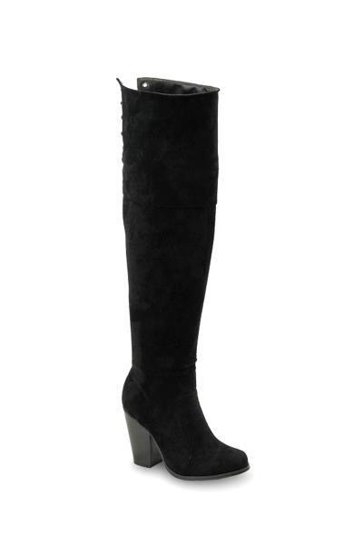 FASHION LEG HIGH THICK HEEL BOOTS