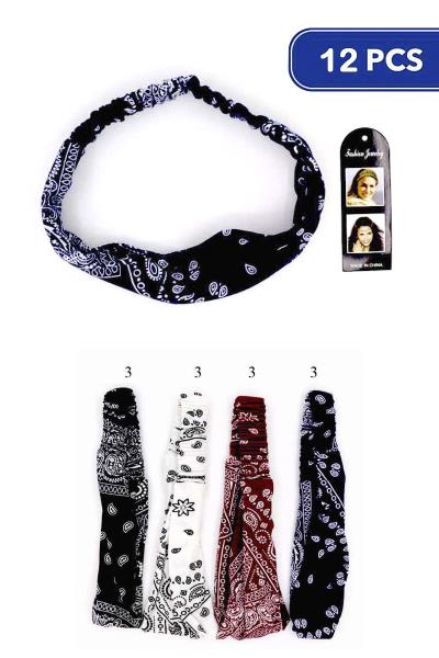 Paisley Headband (12 Units)