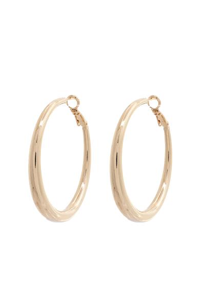 14K GOLD DIPPED HOOP EARRING