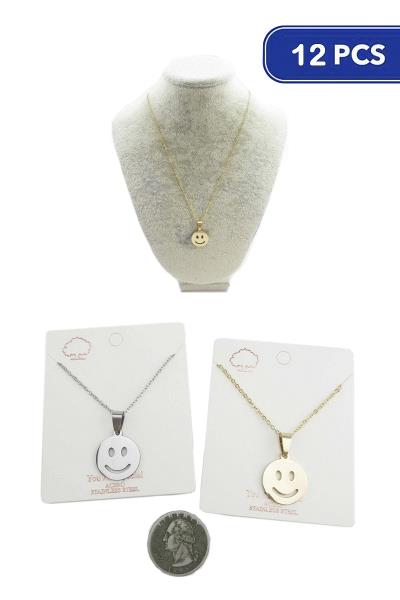Emoji Pendant Necklace (12 Units)