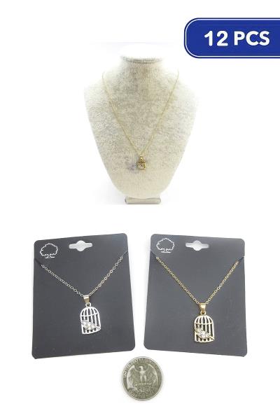 Bird Pendant Necklace (12 Units)