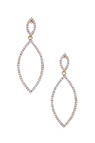 Double Marquise Rhinestone Earring