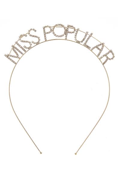 Rhinestone Miss Popular Hair Band