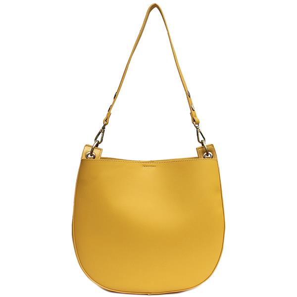 Triple 7 Fashion Smooth Oval Shoulder Tote Bag
