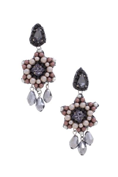 Star Beaded Dangle Earring