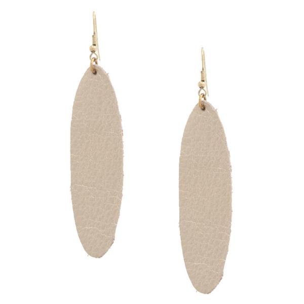 Long Oval Dangle Earring