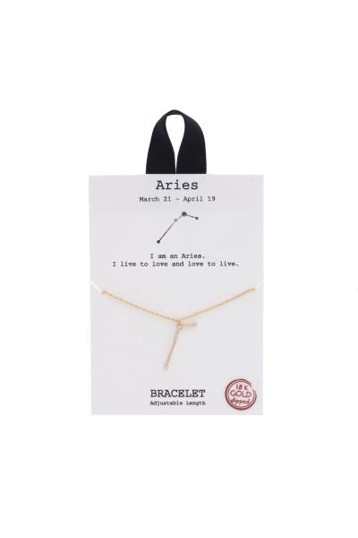 18K GOLD RHODIUM DIPPED CONSTELLATION STAR CHARM BRACELET