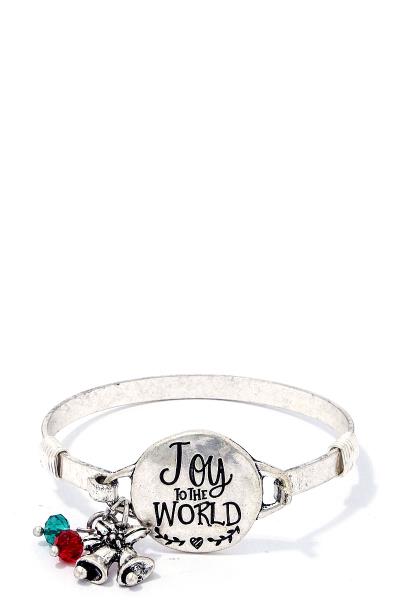 Joy to the World Wire Bracelet