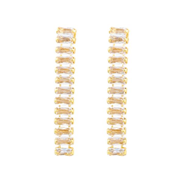 RHINESTONE LINE EARRING
