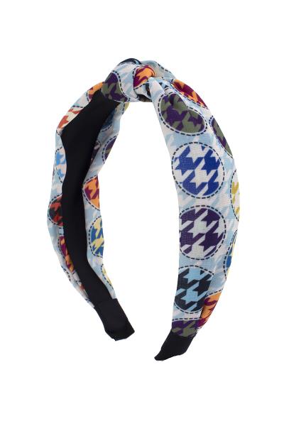HOUNDSTOOTH PATTERN HEADBAND