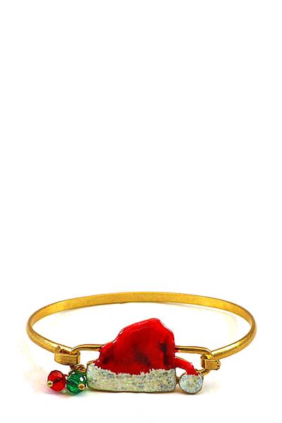 SANTA`S HAT CHRISTMAS WIRE BRACELET