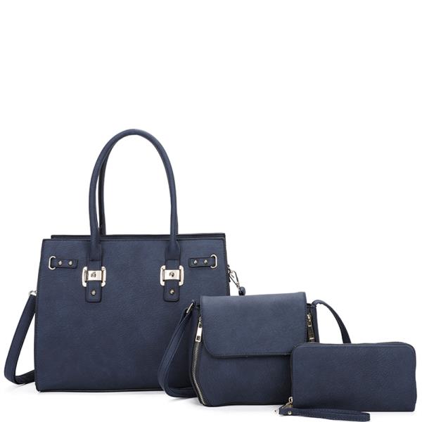 3IN1 Tote Bag With Crossbody And Wallet Set