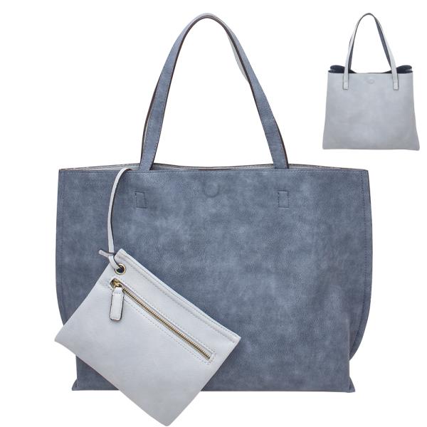 2IN1 Fashion Plain Reversible Tote Bag