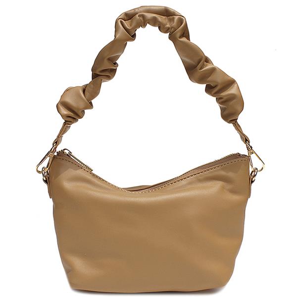 Modern Wrinkle Handle Curve Shoulder Tote Bag