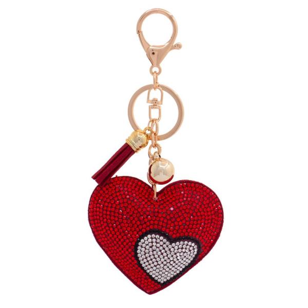 HEART PUFFY BING KEYCHAIN