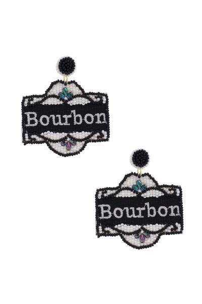 Bourbon Seed Bead Earring