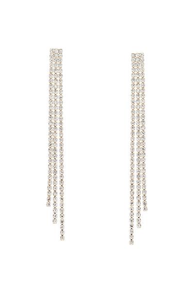 Rhinestone Thin Fringe Earring
