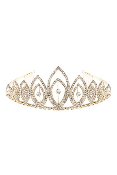 RHINESTONE CRYSTAL DESIGN TIARA