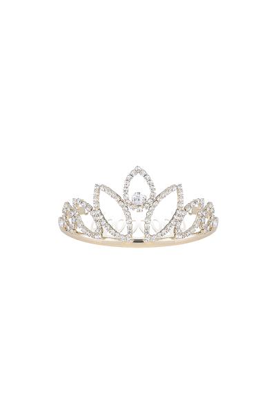 CHIC CRYSTAL RHINESTONE OVAL DESIGN TIARA