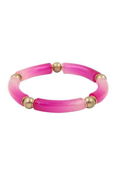 Color Resin and CCB Stretch Bracelet