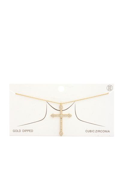 CROSS PENDANT NECKLACE