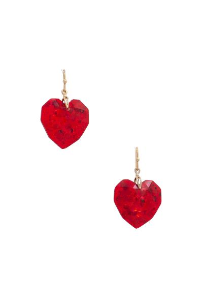 Glitter Heart Shape Earring