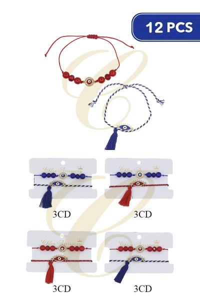 Evil Eye Thread Bracelet (12 Units)