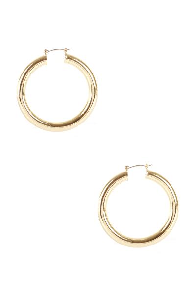 METAL TUBE 54MM HOOP EARRING