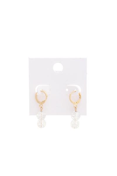 Double Round Drop Earring