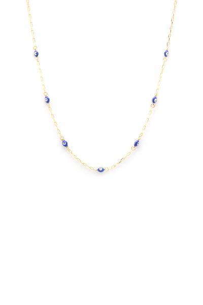 Evil Eye Metal Chain Necklace
