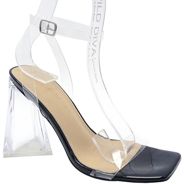 Chic Clear Triangle Shape Heel (12 Pairs)