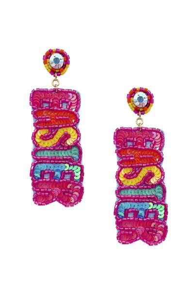 Sequin Easter Dangle Earring