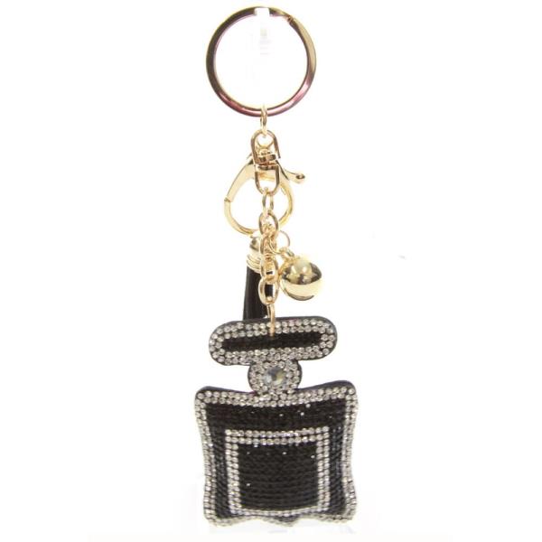 RHINESTONE PERFUME KEY CHAIN