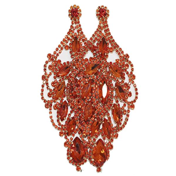 Chunky Marquise Rhinestone Dangle Earring