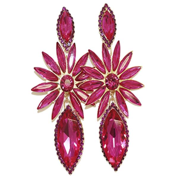 MARQUISE RHINESTONE DANGLE EARRING