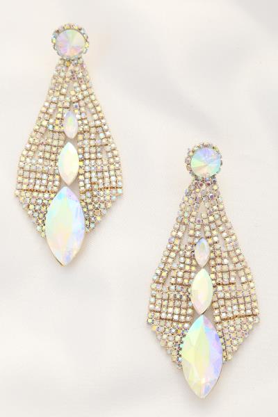 Marquise Rhinestone Dangle Earring