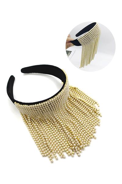 Rhinestone Line Hair Decoration Headband