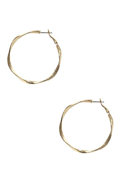 METAL HOOP EARRING