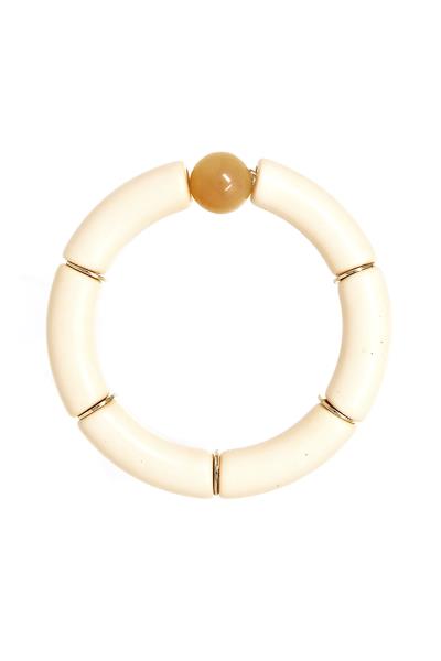 Wide Color Lucite Stretch Bracelet