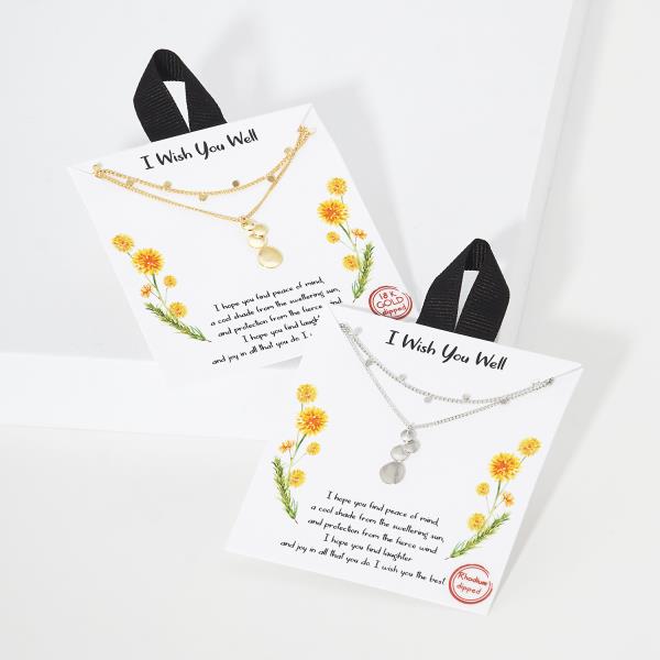 18K GOLD RHODIUM DIPPED I WISH YOU WELL NECKLACE