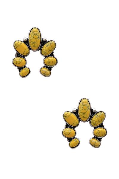 WESTERN STYLE WIDE EARRING