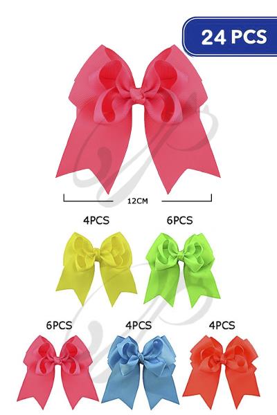 Ribbon Hair Bow (12 Units)