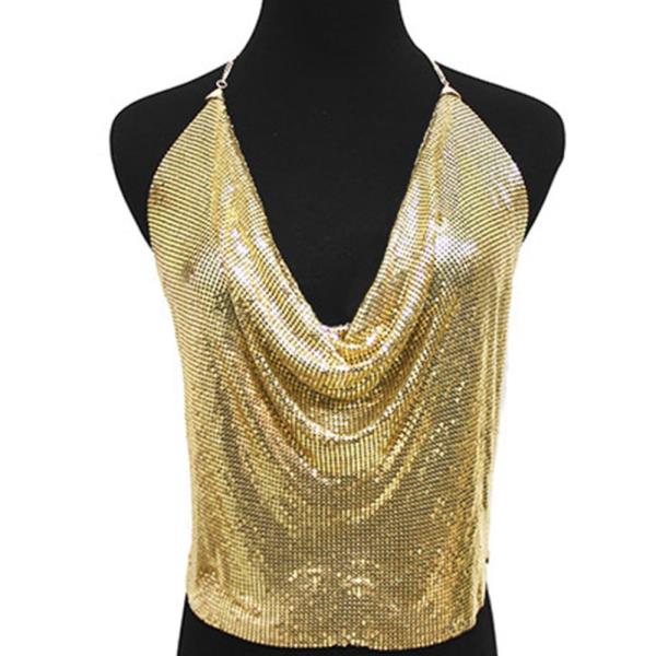 MESH BLING BLING COLOR METAL BODY CHAIN